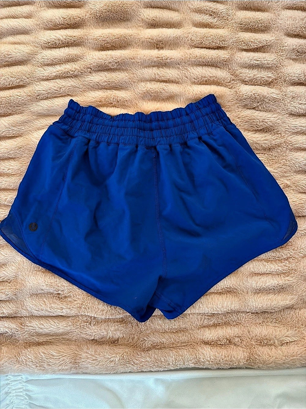 Lululemon Track That High-Rise Lined Short 3" Blue